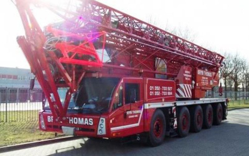 50 metres Spierings sk599 at5 mobile tower crane