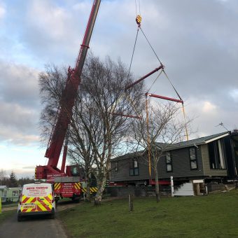 Caravan PARK crane - Bryn Thomas Crane Hire
