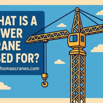 What is a tower crane used for?